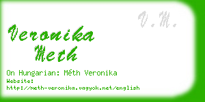 veronika meth business card